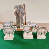 Herder en 5 schapen